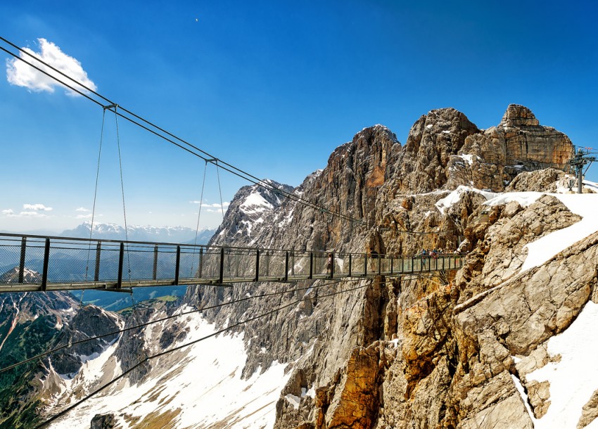 Dachstein Gletscher mit Hängebrücke