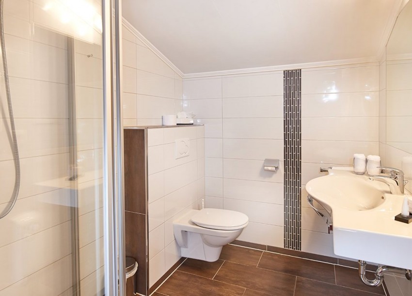 Badezimmer im Das Gertraud Filzmoos