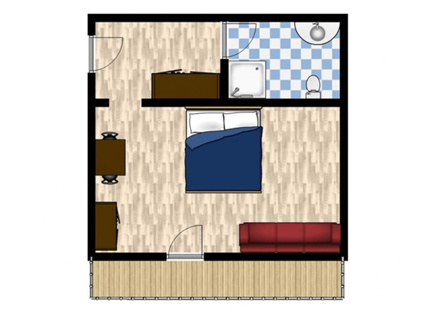 Zimmerskizze Das Gertraud